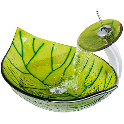 565mm Lengtecountertop Groen Blad 365mm van het Wasbassin Tekening van de Breedte de Hete Gesmolten Hand