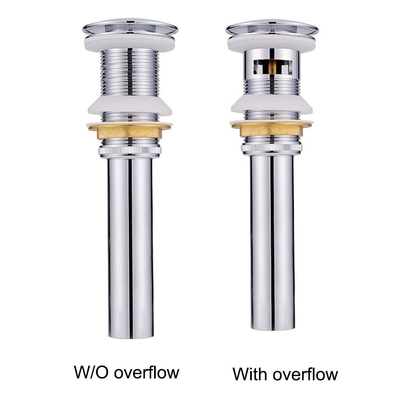 Zilveren Pomp 45mm van het Afvalwaterafvoerkanaal het Verchroomde Zilver van Dia Washbasin Faucet Pop Up Afvoerkanaal