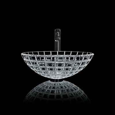 Aangemaakte het Bassinkom 420mm van de Glaswas Lengte om de Ijdelheidsgootsteen van het Glasschip