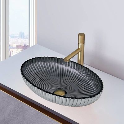 Van het het Glasschip van het matrijzenafgietsel het Bassinrook Gray Color Interior 135mm Hoogte