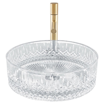 Transparante Crystal Glass Vessel Basins Ice-Prismacountertop Gootstenen