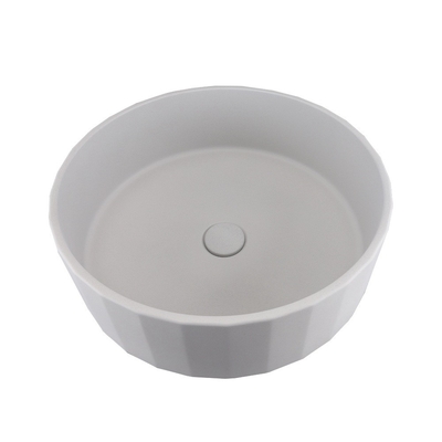Ronde Matte Afwerking Beton Art Bassin Badkamer Countertop Wasbak