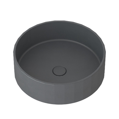 Matte afwerking 1 bassin cement wasbak met centrale afvoer locatie