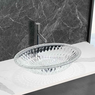 Elegante badkamer gootsteen met gladde afwerking Moderne en functionele
