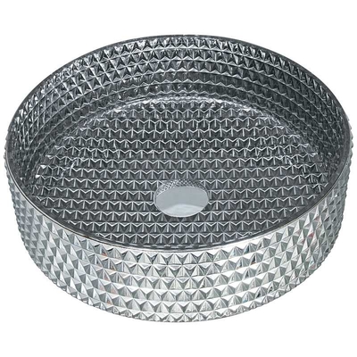 Verchroomd beëindig Crystal Sink Bowl Elegant Bathroom-Ijdelheidscountertop Gootsteen