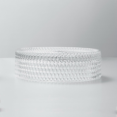 12mm het Bassin van de de Handwas van de Lijstbovenkant Kom van 15,5 Duim de Transparante Crystal Round Bathroom Sink Basin
