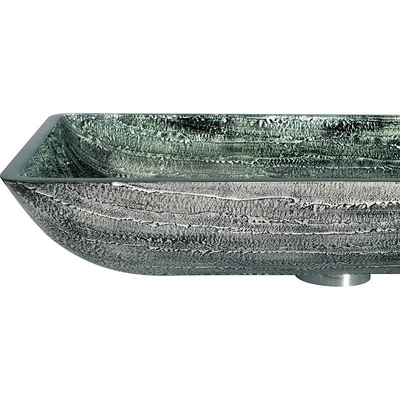 12mm de Bassins van de Badkamerswas de Kom van de het Glasgootsteen van 16,5 Duimart rectangular tempered