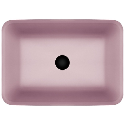 Het roze Badkamerscountertop Matte Zuur van het Bassins Rechthoekige Aangemaakte Glas