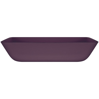 De rechthoekige Gootsteen Zuur Matt Purple Glass Countertop van de Schipbadkamers
