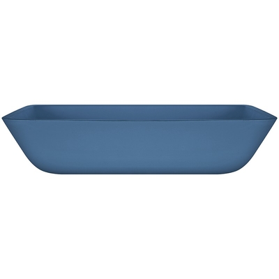 Met de hand gemaakte Gehard glasgootsteen Rechthoekig Matt Vessel Light Blue Vanity