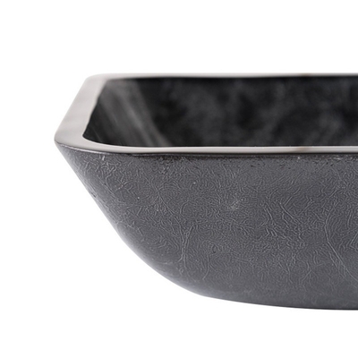 Donkergroene Bassins van de Badkamerswas 18 Duim Gray Onyx Handmade Rectangular