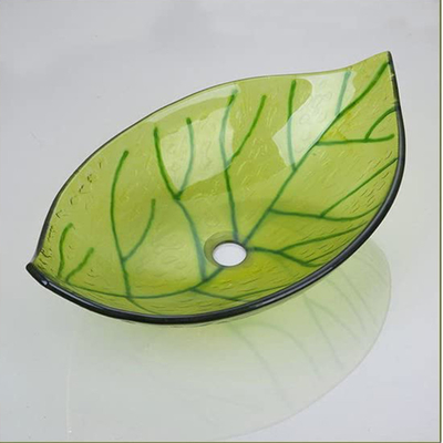 565mm Lengtecountertop Groen Blad 365mm van het Wasbassin Tekening van de Breedte de Hete Gesmolten Hand