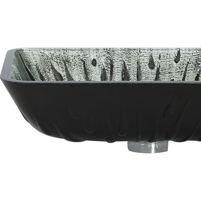 Gray Rectangular Vessel Sink Hot-Gootsteen van de het Glasijdelheid van de Smeltingshand de Tekening Aangemaakte