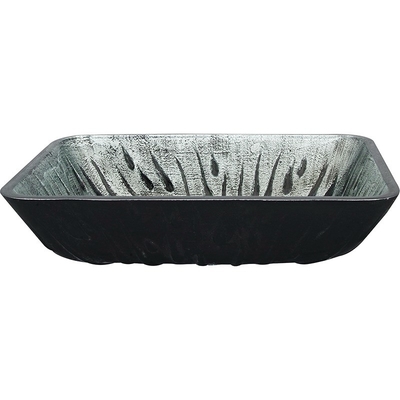 Gray Rectangular Vessel Sink Hot-Gootsteen van de het Glasijdelheid van de Smeltingshand de Tekening Aangemaakte