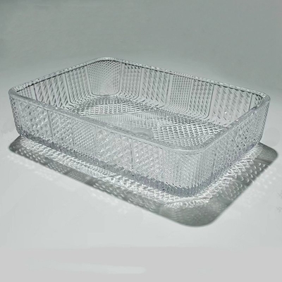 Rechthoekige Bovenkant van de het Bassinlijst van de Glaswas 12 Duim Crystal Clear
