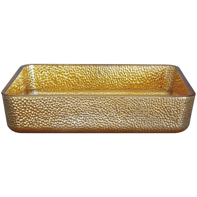 Gootstenen van het luxe de Gouden Rechthoekige Schip de Gootsteenbassin van de 4,2 Duim Modern Diep Badkamers