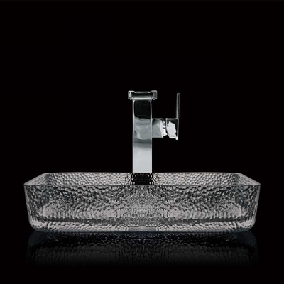 De rokerige Grey Rectangular Vessel Sinks Wash-Kombadkamers maakt 105mm glad