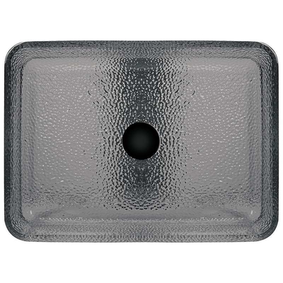 De rokerige Grey Rectangular Vessel Sinks Wash-Kombadkamers maakt 105mm glad
