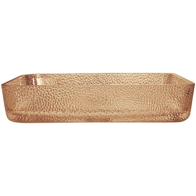 Het lichte Bassin van de de Handwas van het Theetoilet Crystal Vessel Rectangular Bathroom Sink
