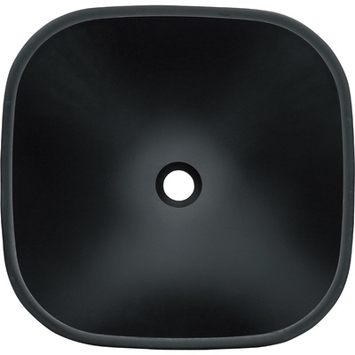 Zure Matt Square Bowl Bathroom Sink-Zwarte Aangemaakte het Glas Antiroestcountertop van de Lijstbovenkant