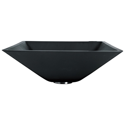142mm Zure Matt Black Basin Square Funnel Vorm Aangemaakte Badkamers