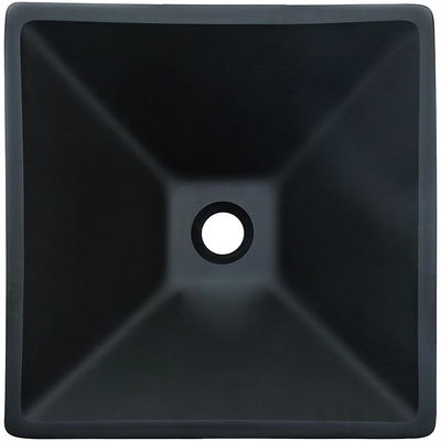 142mm Zure Matt Black Basin Square Funnel Vorm Aangemaakte Badkamers