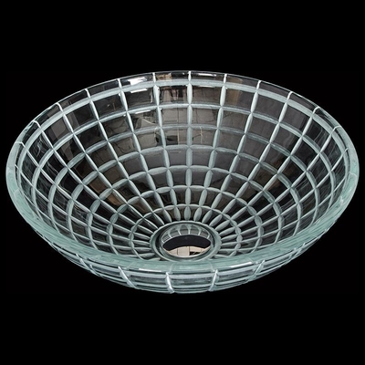 Aangemaakte het Bassinkom 420mm van de Glaswas Lengte om de Ijdelheidsgootsteen van het Glasschip