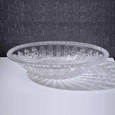 Ovale het Bassinkom Tegen Hoogste Crystal Clear Vanity 530mm van de Vormwas Lengte