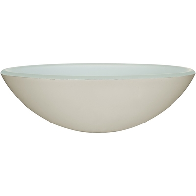 Witte Aangemaakte de Kom Diepe Countertop 380mm van het Glasbassin Lengte 132mm Hoogteronde