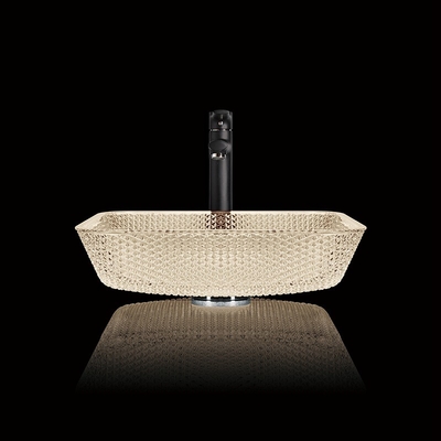 400mm Lengtecountertop de Badkamers Vierkant Schip 105mm van Ijdelheidsgootstenen
