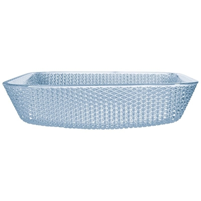 Van de de Badkamersgootsteen van het water het Blauwe Vierkante Schip Glas Crystal Hand Wash
