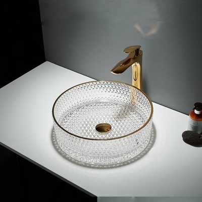 Gouden Rand om Bassin van de Glaswas 45mm de Gootsteen van het Badkamersschip