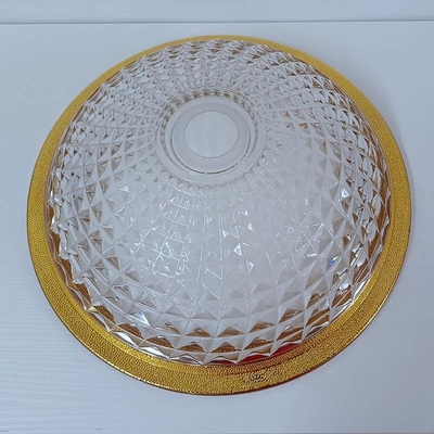 Gouden Bassin van de Rand Kleurrijk Was 450mm Elegant Diamond Deep Vessel Cone Shape