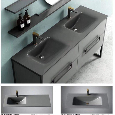 Kabinet Aangemaakte van de de Trechtervorm van de Glasgootsteen van het het Messingsafvoerkanaal Countertop van de de Badkamersijdelheid met Gootsteen