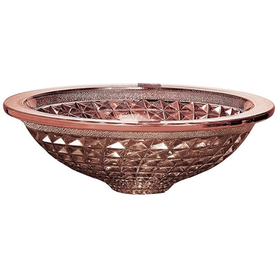 Verchroomde trechter Gevormde Rose Gold Bathroom Sink Crystal 450mm Lengte