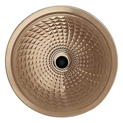 Champagne Crystal Wash Basins Circular Wash-de Vorm van de de Badkamerstrechter van het Handhuis