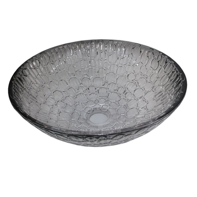 Modern Modern het Glasschip van Crystal Wash Basins Gradient Black
