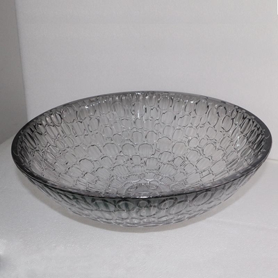 Modern Modern het Glasschip van Crystal Wash Basins Gradient Black