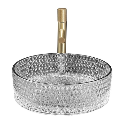 De Wasbassin Schoon Trace Silver Color Easy To van de glasbadkamers