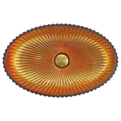 De ovale van de de Kleurenbadkamers van Vormcrystal glass vessel basins in 24K Gouden Kom van het de Gootsteenbassin