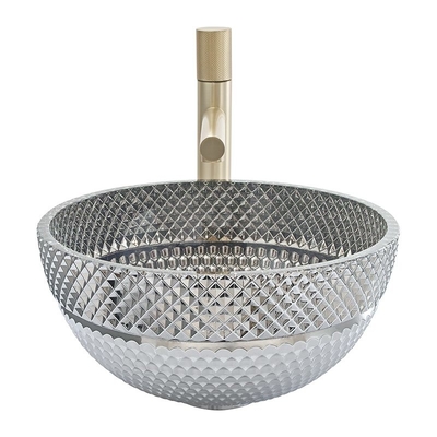 Shinning Verchroomde van de de Handwas van het Kleurenglas het Bassindiameter 340mm en 395mm