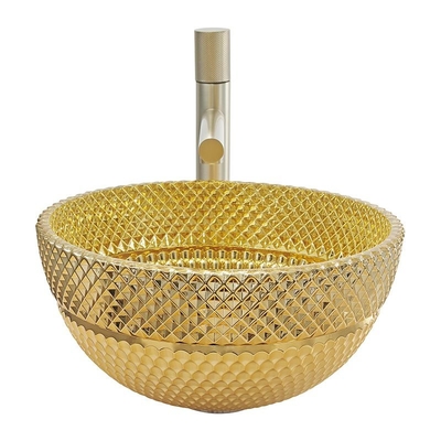 45mm van de het Glaswas van het Afvoerkanaalgat van de het Bassin18k Gouden Kleur de Badkamersgootstenen voor Huishotel