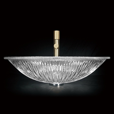 De ééndelige Vormende Gootsteen van het Glasschip werpt 550mm snakt Geen Overstroming