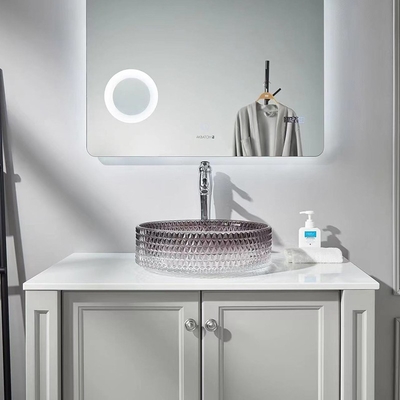 De Wasbassin die van het gradiënt Zwart Glas Crystal Bathroom Vanity Sink gieten
