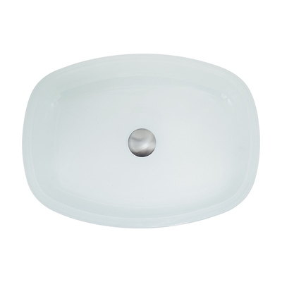 Hoge Glanzende Witte Aangemaakte van de de Bassinsmeloen van de Badkamerswas de Vormcountertop Bassingootstenen