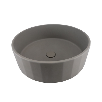 Taupe Clay 17' Moderne medium wasbak voor thuis commercieel