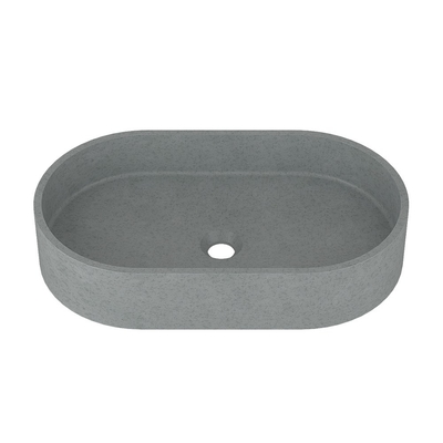 Gebleken blauwgrijze Pop Up Art Beton Wasbak Voor huisversiering Drainage Badkamer gootsteen