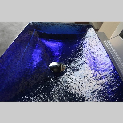 Gelast glas badkamer wasbakken Hemelblauw Kleur 40kg Gewicht Vaartuig gootsteen